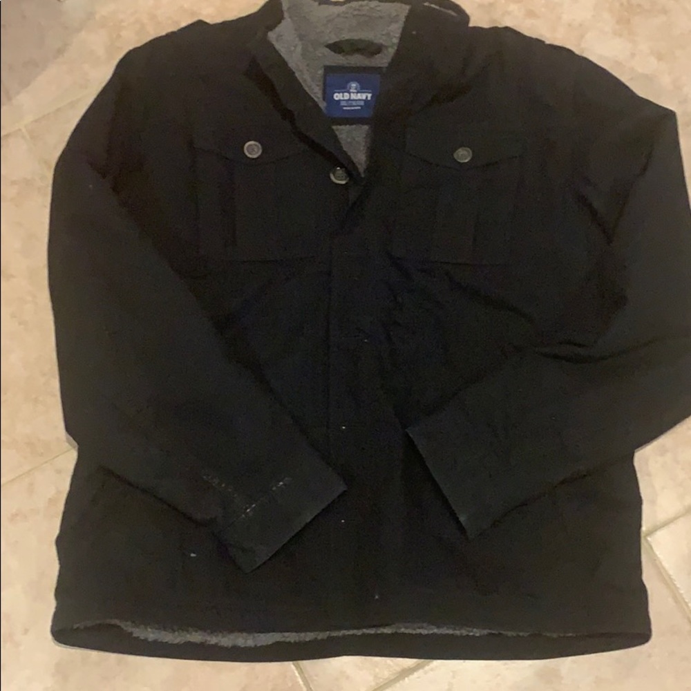 Old navy men’s jacket with fleece lining